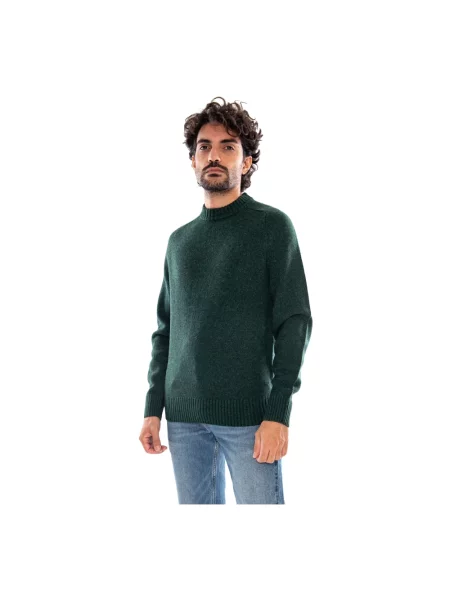 Sweter Barbour wełniany zielony