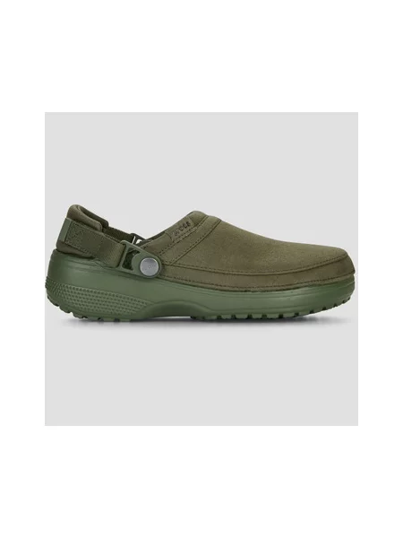 Crocs natikači Classic Crafted Vegan Suede Cg zelena