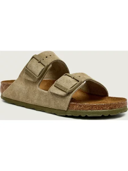 Sneakers Birkenstock Arizona Suede Leather Unisex Faded Khaki EUR 38 verde