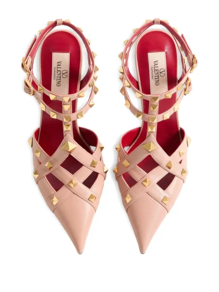 Pantofi cu toc Valentino Garavani din piele roz