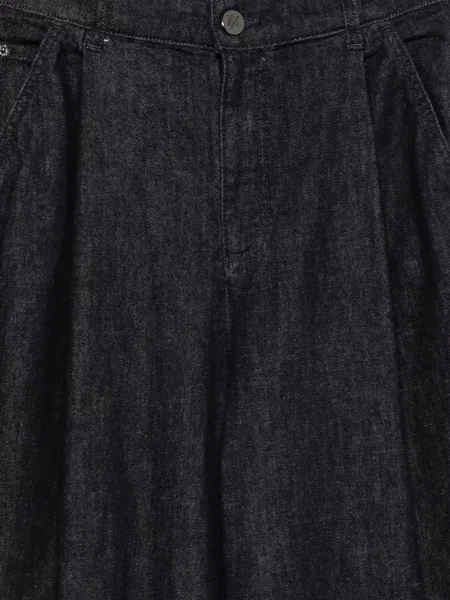 Široke traperice Emporio Armani plava