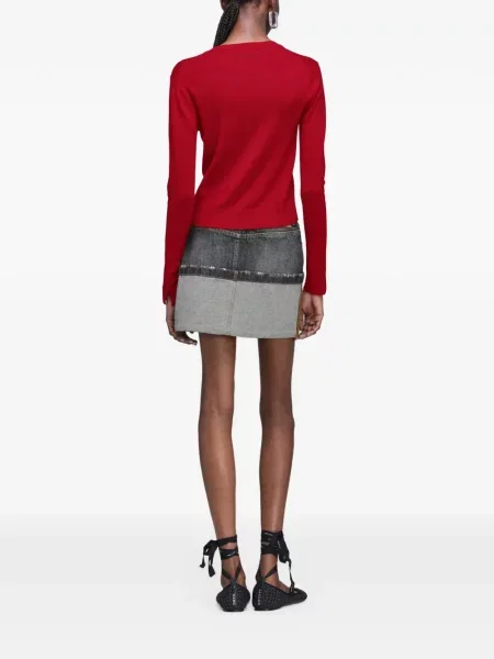 Cardigan Marc Jacobs cu aplicații roșu