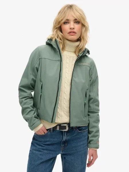 Kurtka wodoodporna Superdry Softshell Trekker zielona