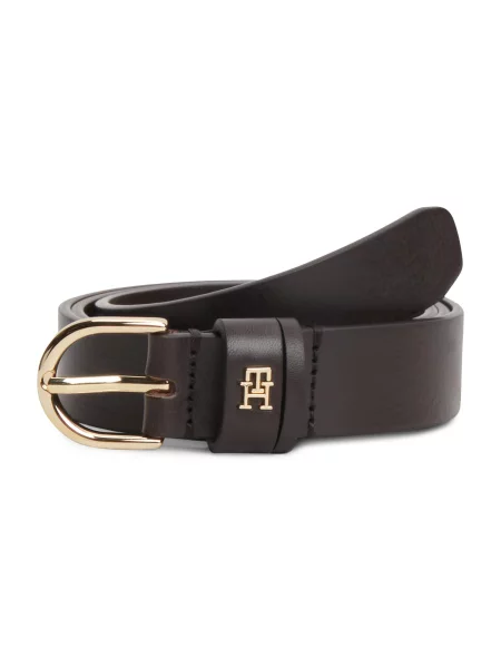 TOMMY HILFIGER Opasky ESSENTIAL EFFORTLESS tmavohnedá