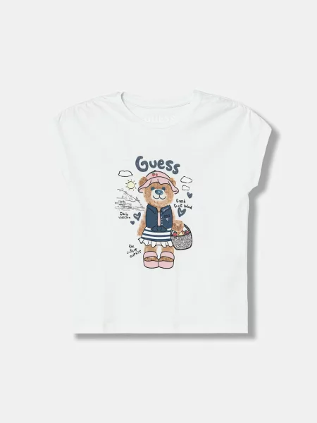 Guess T-shirt Bijela plava