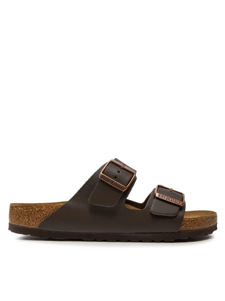 BIRKENSTOCK Arizona NL Регулярні темно-коричневі шльопанці коричневі