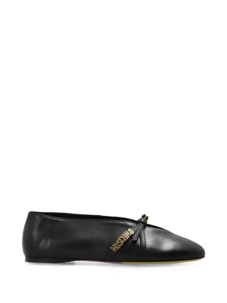 Balerini Moschino din piele negru