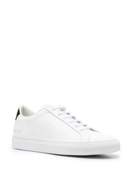 Iš natūralios odos retro stiliaus sportbačiai Common Projects balta