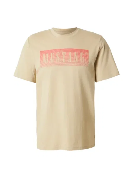 MUSTANG Tricou Austin / roșu deschis bej