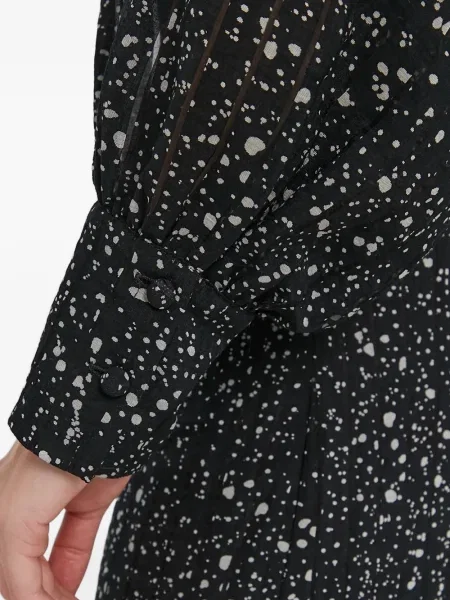 Rochie Sisley cu imagine de costum negru