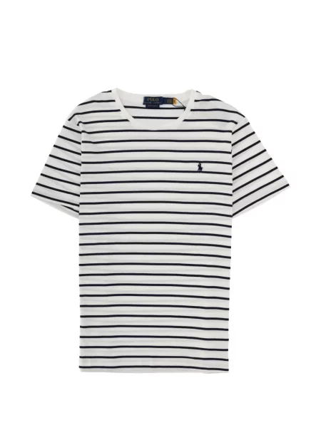 Tricou Polo Ralph Lauren cu dungi alb