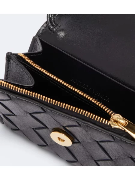 Portofel Bottega Veneta din piele negru