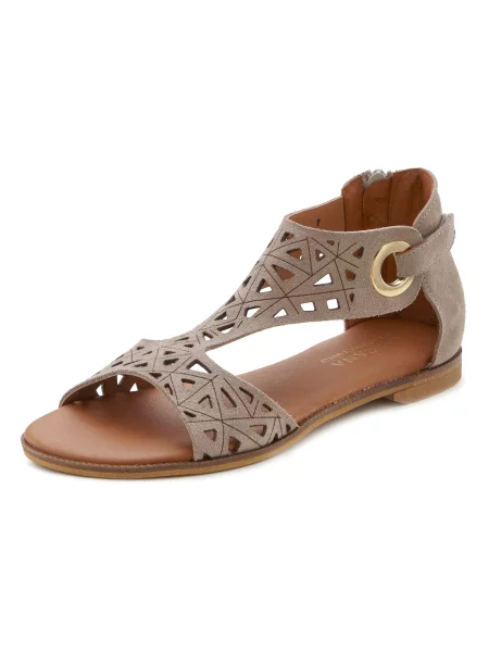 LASCANA Sandali temno siva