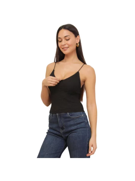 Top La Modeuse negru