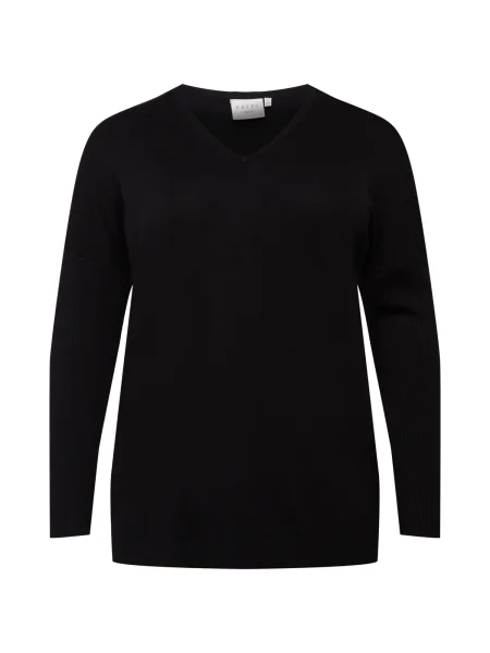 KAFFE CURVE Pulover KCmachi' negru