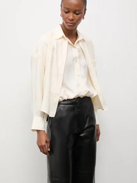 Answear.LAB cămașă pentru femei bej