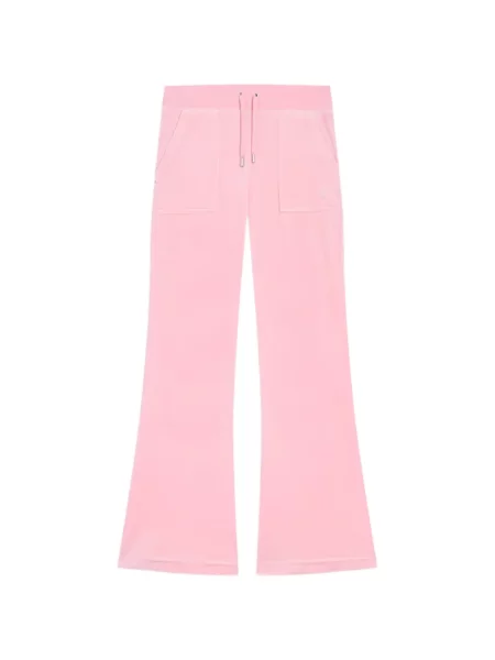 Pantaloni Juicy Couture alergare cu autograf roz