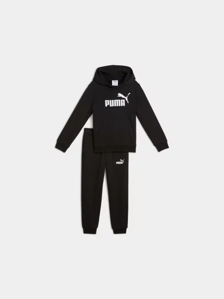 Дитячий Спортивний костюм PUMA Ess Logo Sweat Suit комбінований верх чорний