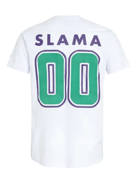 Тениска Amir Slama бродирана бяло
