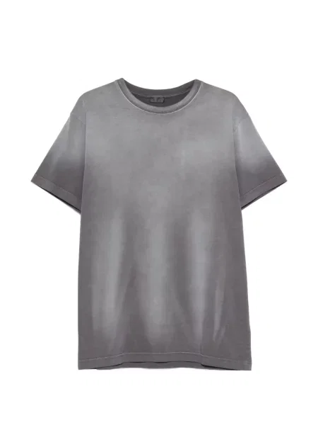 Scurt tricou Mugler cu decolteu rotund gri