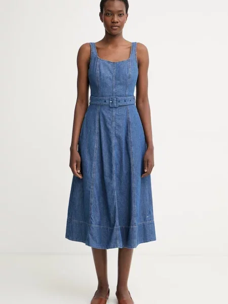 Tommy Hilfiger rochie din denim albastru
