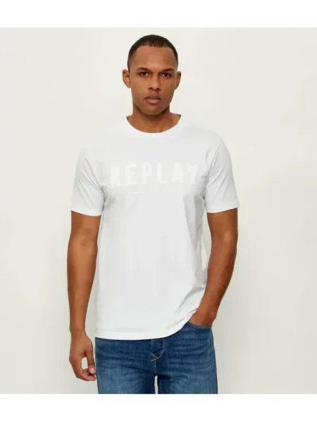 Replay Tricou alb