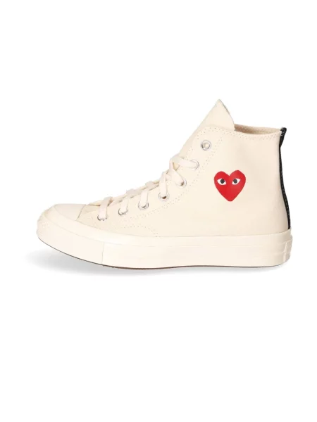 Sneakersy Comme Des Garcons Play płócienne białe