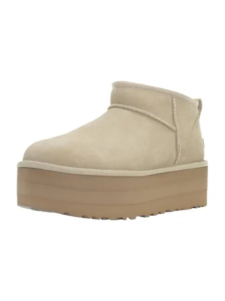 Cizme de zăpadă Ugg Classic Ultra Mini Platform bej