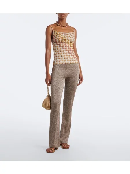 Pantaloni Missoni evazate maro