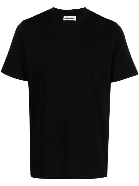 Tricou Jil Sander scurt negru
