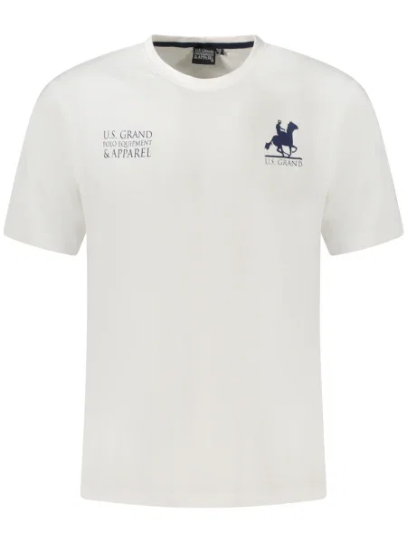 Polo U.s. Grand Polo cu mâneci scurte alb