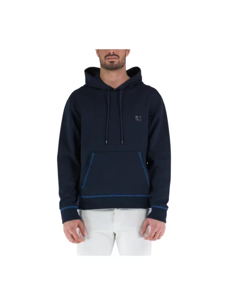 Bluza z kapturem Etro z kapturem frotte niebieska