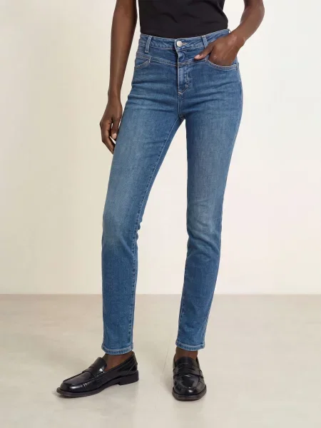 Closed Skinny Džíny Skinny Pusher mbl mid blue modré