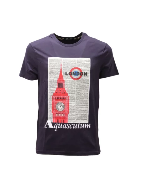Koszulka Aquascutum niebieska