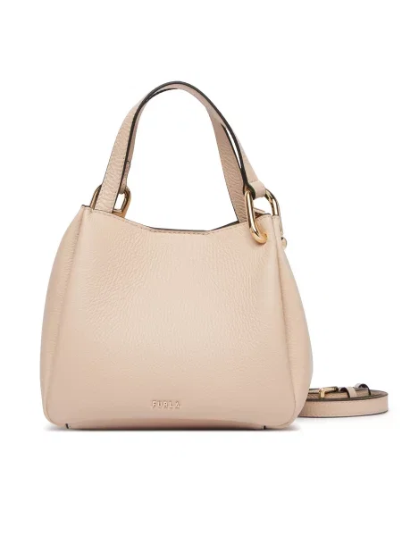 Furla Ročna torba Nuvola Mini CN Kremna bež