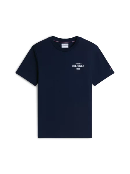 TOMMY HILFIGER Tricou bleumarin alb