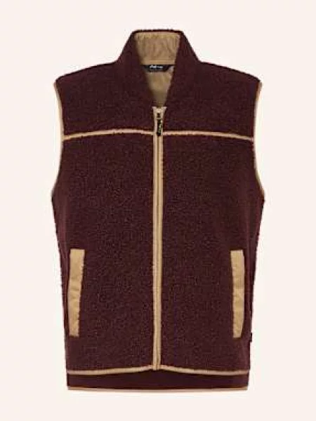 Me°Ru Kamizelka Polarowa Herlev grau fioletowa