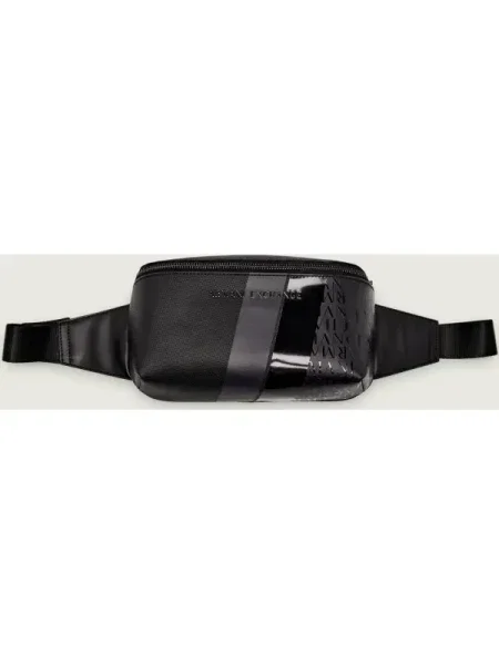 Geantă Armani Exchange din piele negru