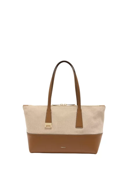 FURLA Pirkinių krepšys OLIVIA / ruda smėlio