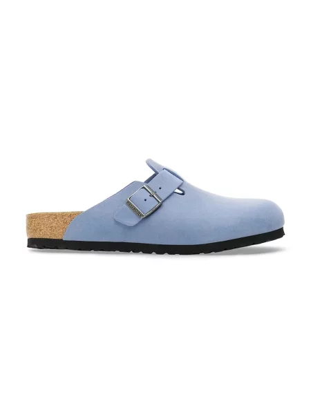 Кожени чехли Birkenstock Boston мъжки синьо