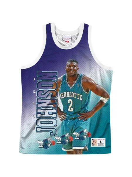 Cămașă Mitchell & Ness din jerseu albastru
