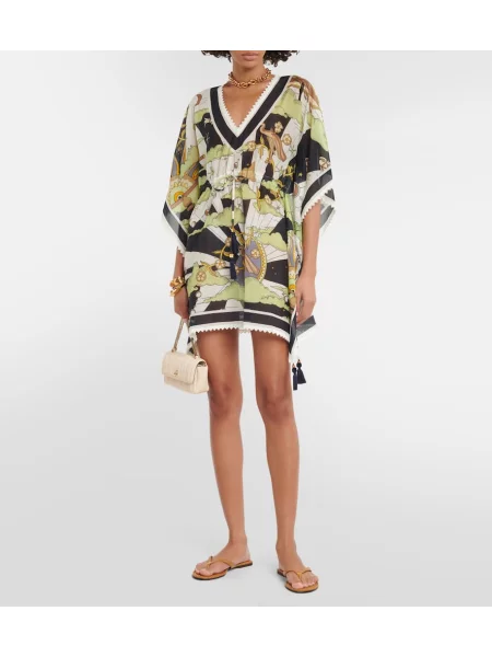 Rochie Tory Burch de mătase cu imagine