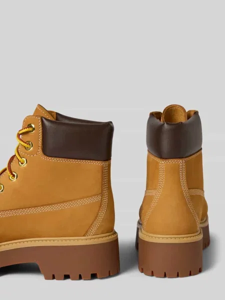Botki sznurowane z mieszanki skóry Timberland
