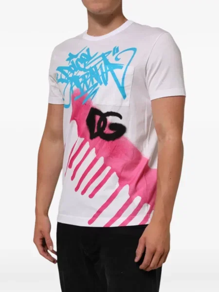 Tricou Dolce & Gabbana cu imagine alb