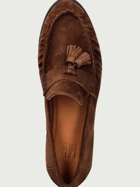Billi Bi mokaszin női velúr Arabica babysilk suede barna