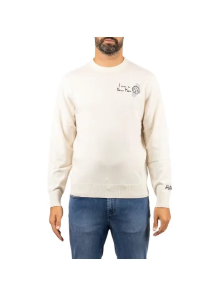 Sweter Saint Barth wełniany beżowy