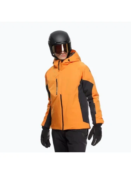 Стрейчевая горнолыжная куртка Dainese оранжевая