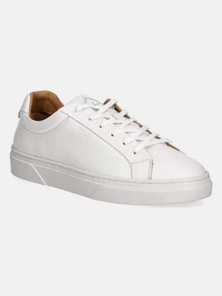 Кожени маратонки Hackett London HACKNEY LACE бяло