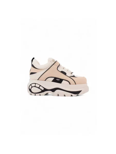 Sneakersy Buffalo z nubuku beżowe