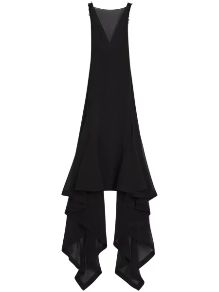 Jedwabna sukienka Lanvin czarna